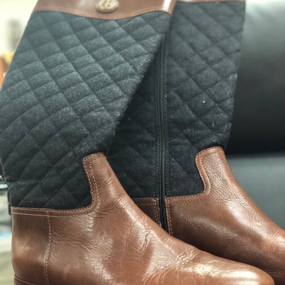Tori Burch Quilted Riding Boot - Picture 3 of 5